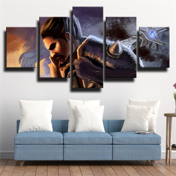 Portrait Of Darius Canvas Wall Art
