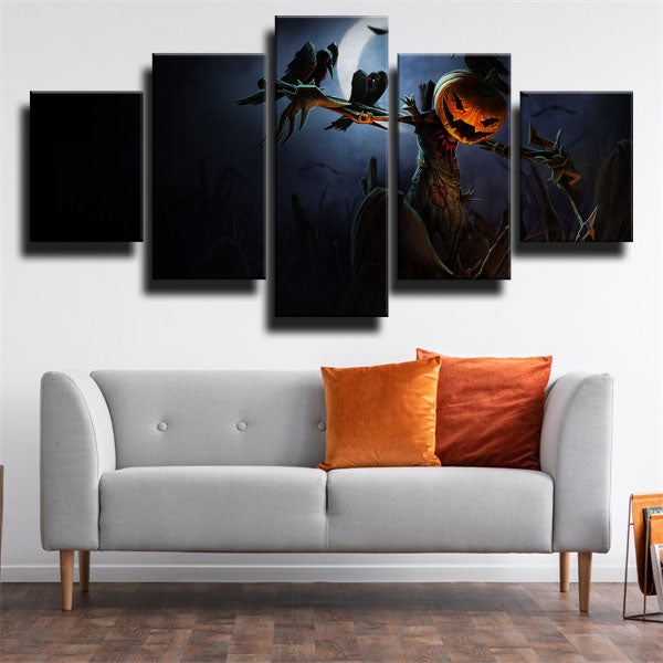 The Harbinger Of Doom Halloween Canvas Wall Art