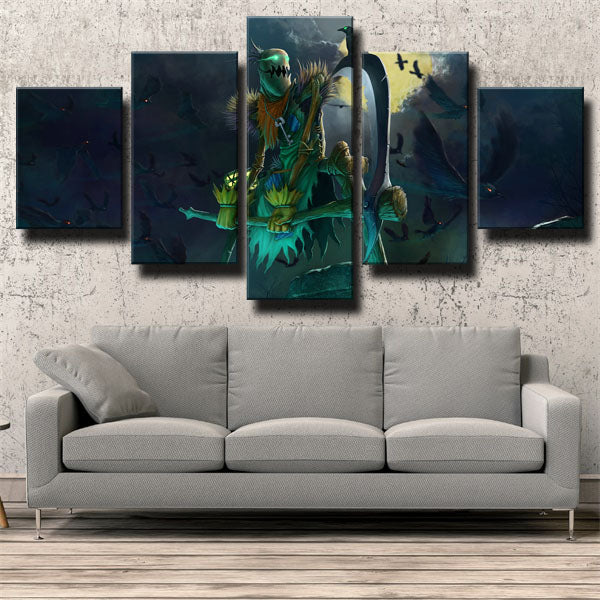 The Harbinger Of Doom Crows Canvas Wall Art