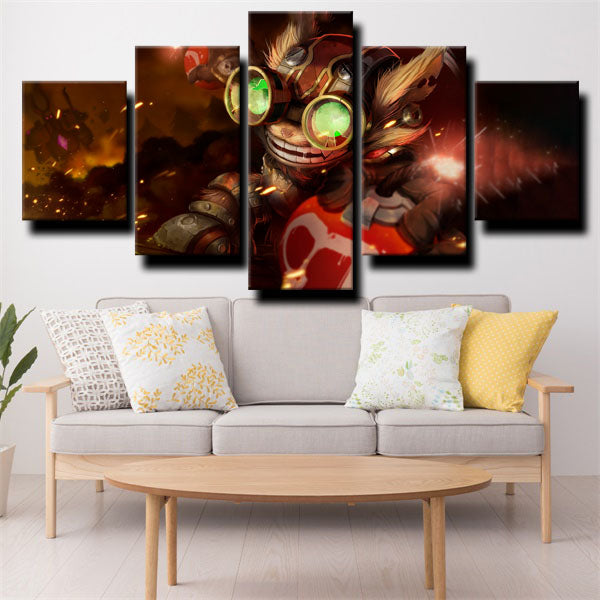 League Of Legends The Hexplosives Expert Ziggs Canvas Wall Art