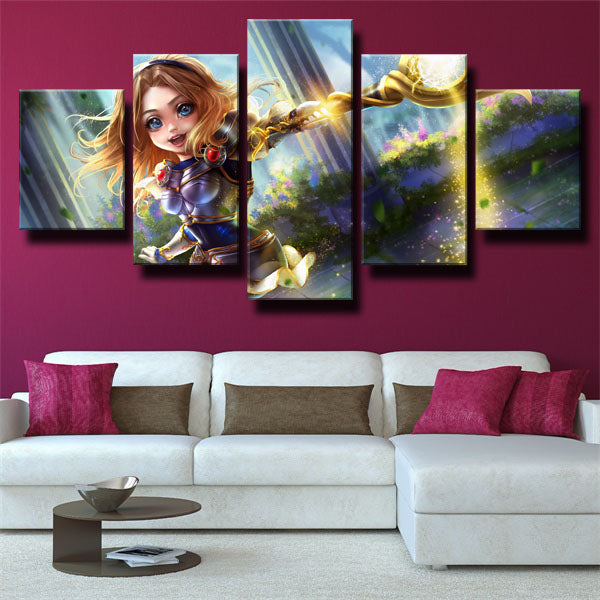 League Of Legends The Lady Of Luminosity Lux Canvas Wall Art