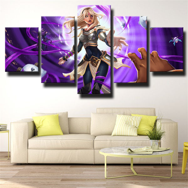League Of Legends The Lady Of Luminosity Lux Purple Canvas Wall Art