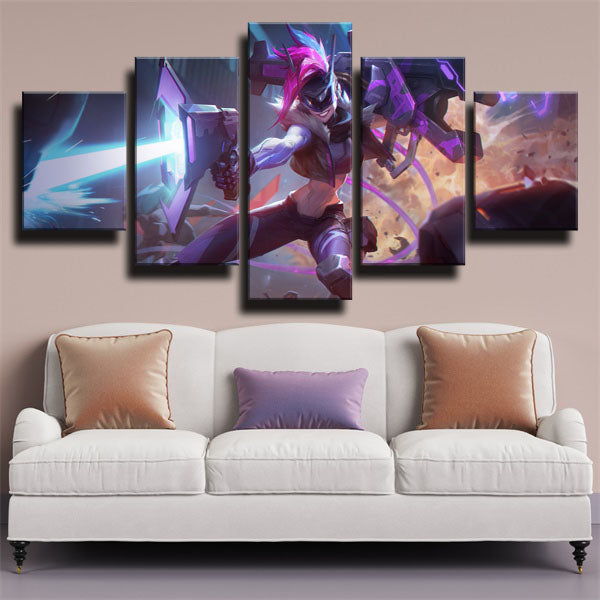 League Of Legends The Loose Cannon Jinx Canvas Wall Art