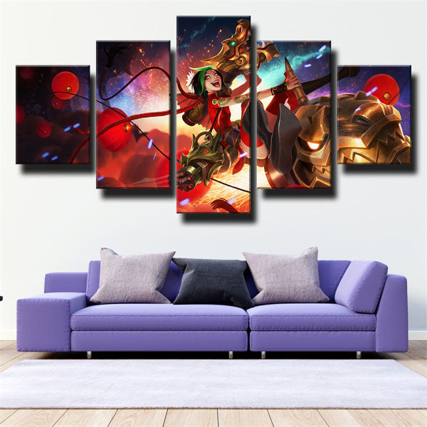 League Of Legends The Loose Cannon Jinx Canvas Wall Art