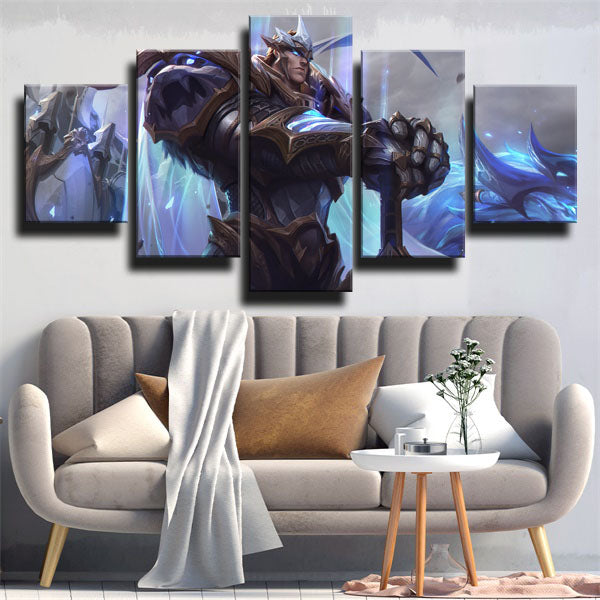 League Of Legends The Might Of Demacia Garen Canvas Wall Art