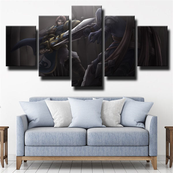 League Of Legends The Might Of Demacia Garen Canvas Wall Art