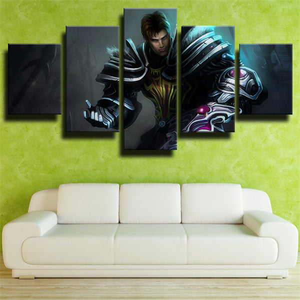 The Might Of Demacia Garen Portrait Canvas Wall Art