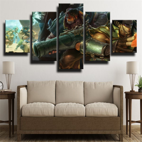 League Of Legends The Outlaw Graves Canvas Wall Art