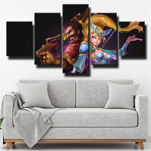League Of Legends The Outlaw Graves Canvas Wall Art