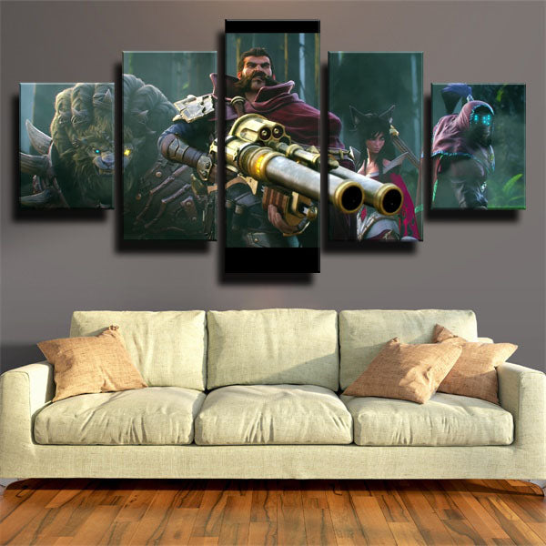 League Of Legends The Outlaw Graves Canvas Wall Art