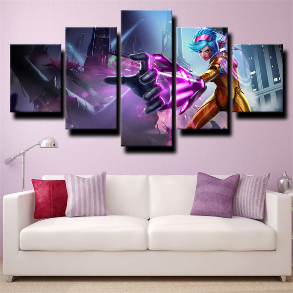 League Of Legends The Piltover Enforcer Vi Canvas Wall Art
