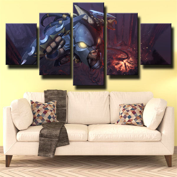 League Of Legends The Pridestalker Rengar Canvas Wall Art