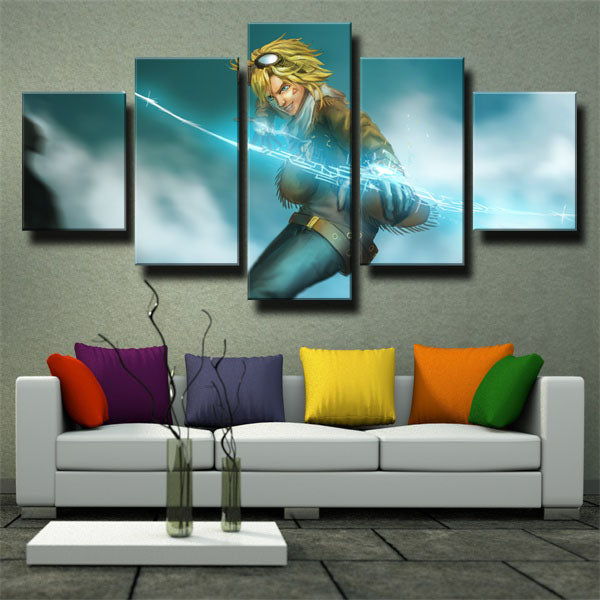 The Prodigal Explorer Ezreal Sky Canvas Wall Art