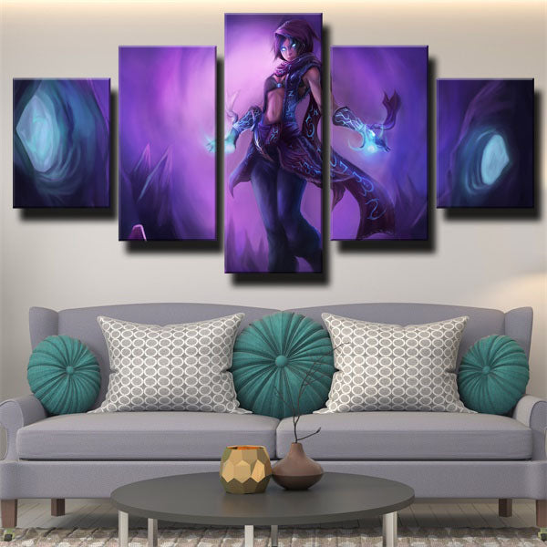 League Of Legends The Prophet Of The Void Malzahar Purple Canvas Wall Art