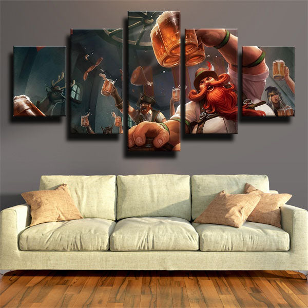 League Of Legends The Rabble Rouser Gragas Canvas Wall Art
