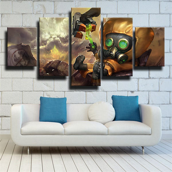 League Of Legends The Revered Inventor Heimerdinger Canvas Wall Art