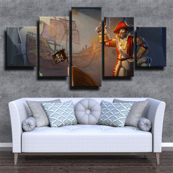 League Of Legends The Saltwater Scourge Gangplank Canvas Wall Art