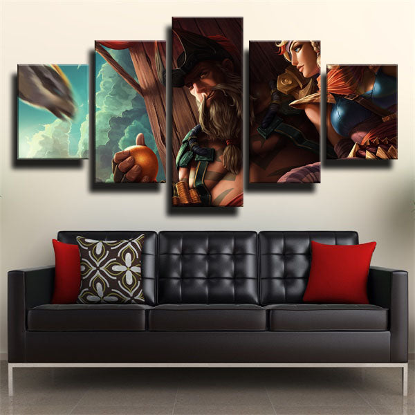 The Saltwater Scourge Gangplank Angry Canvas Wall Art