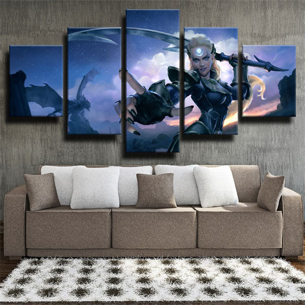 Diana Taking Sword Canvas Wall Art