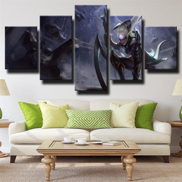 Diana Fighting Canvas Wall Art