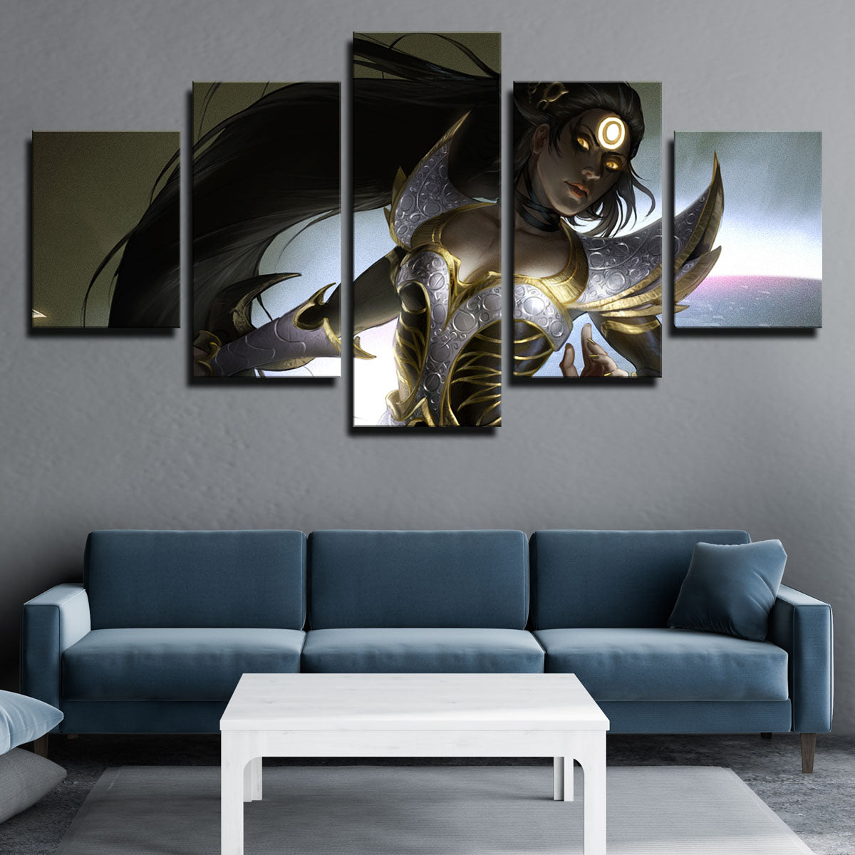 Diana With Yellow Eyes Canvas Wall Art