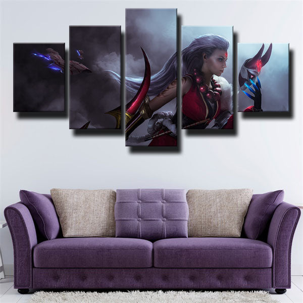 Diana With Devil Mask Canvas Wall Art