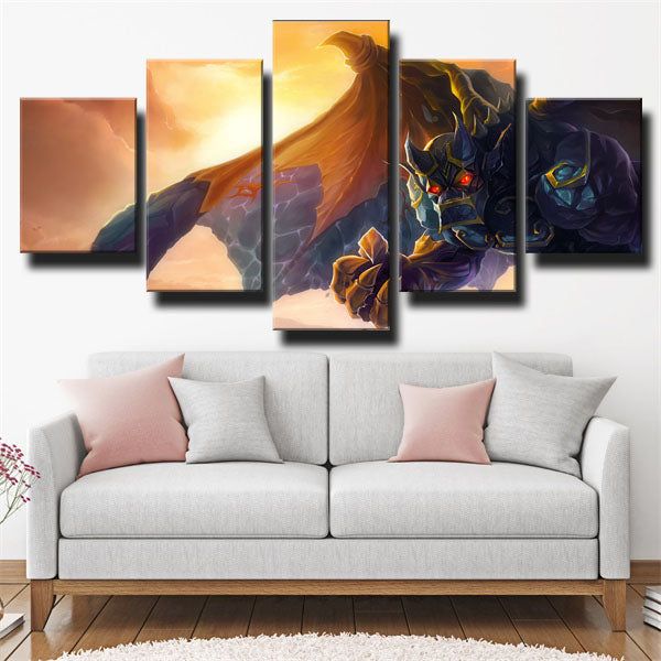 League Of Legends The Sentinel’S Sorrow Galio Canvas Wall Art