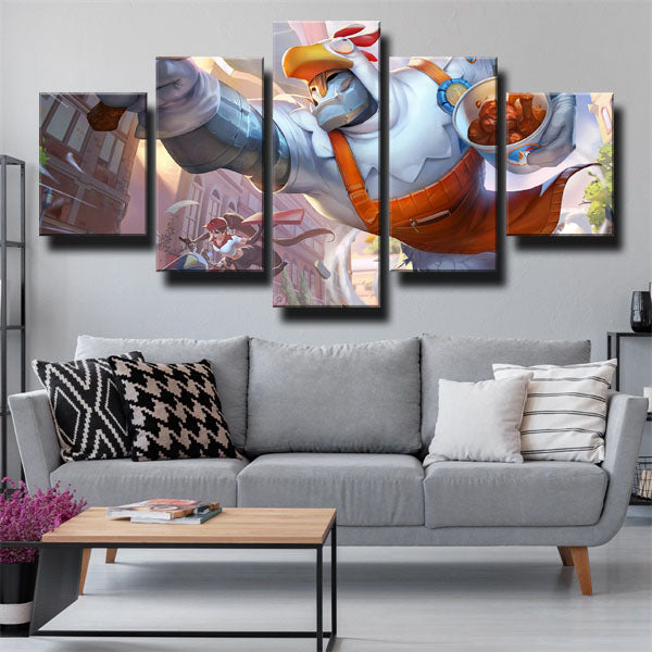 The Sentinel’S Sorrow Galio Fly Canvas Wall Art