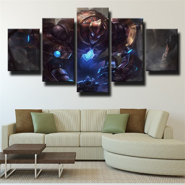 The Sentinel’S Sorrow Galio Power Canvas Wall Art