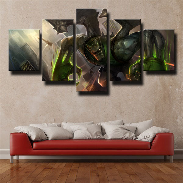 The Sentinel’S Sorrow Galio Power Canvas Wall Art