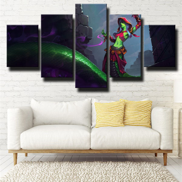 Cassiopeia Green Body Canvas Wall Art