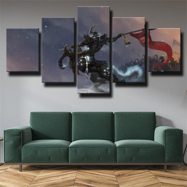 League Of Legends The Shadow Of War Hecarim Canvas Wall Art