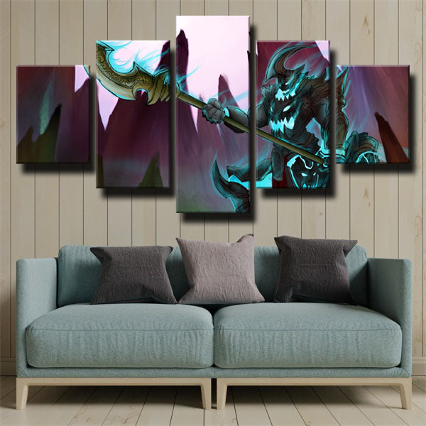 League Of Legends The Shadow Of War Hecarim Canvas Wall Art
