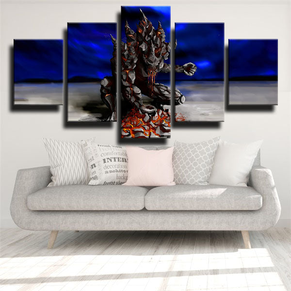 League Of Legends The Shard Of The Monolith Malphite Canvas Wall Art