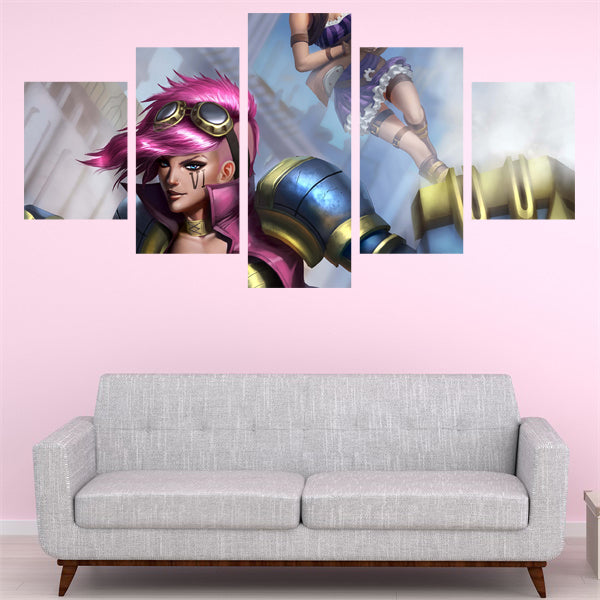 Caitlyn Jumping Canvas Wall Art