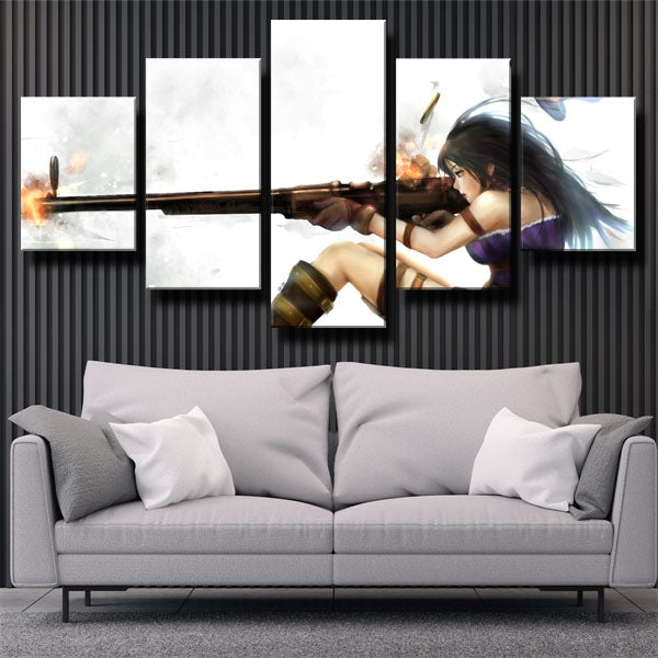 Caitlyn Shooting Canvas Wall Art