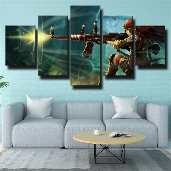 Caitlyn Shooting Canvas Wall Art