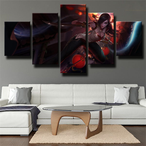 League Of Legends The Sinister Blade Katarina Canvas Wall Art