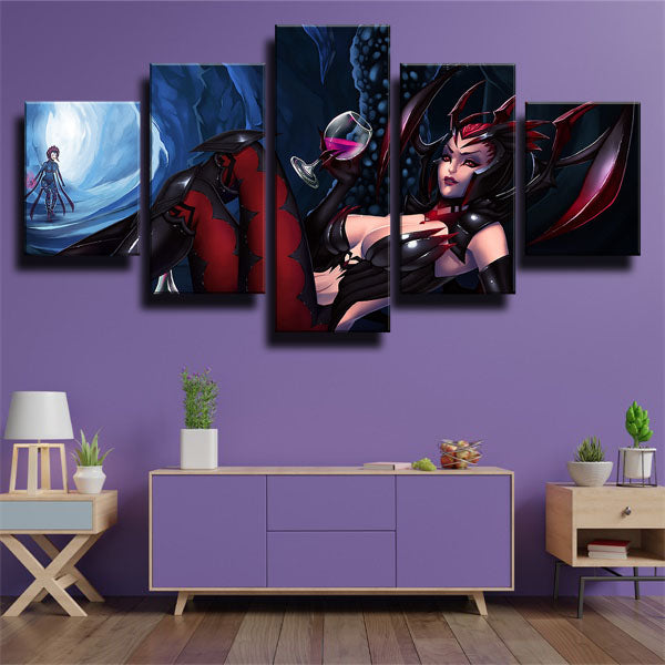 League Of Legends The Spider Queen Elise Canvas Wall Art