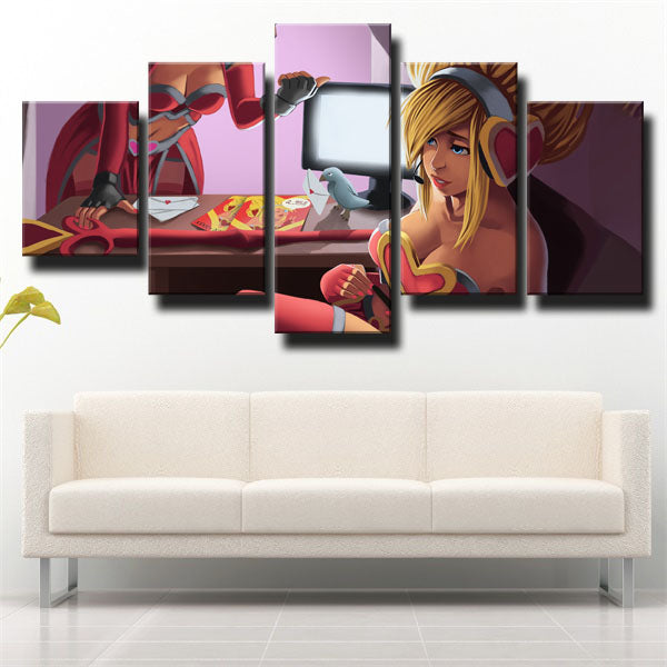 League Of Legends The Storm’S Fury Janna Canvas Wall Art