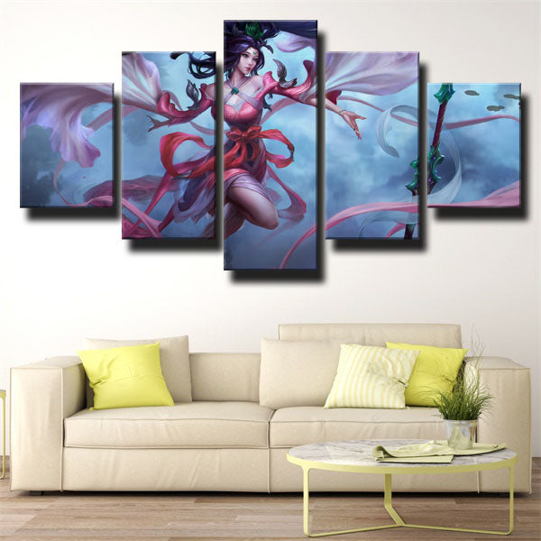 League Of Legends The Storm’S Fury Janna Canvas Wall Art