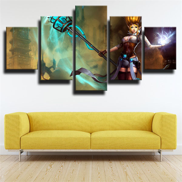 League Of Legends The Storm’S Fury Janna Canvas Wall Art