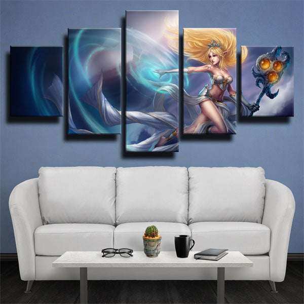 League Of Legends The Storm’S Fury Janna Canvas Wall Art