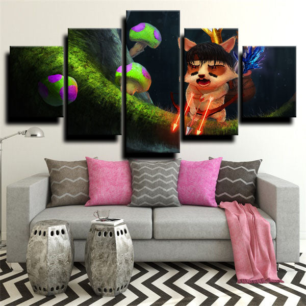 League Of Legends The Swift Scout Teemo Canvas Wall Art