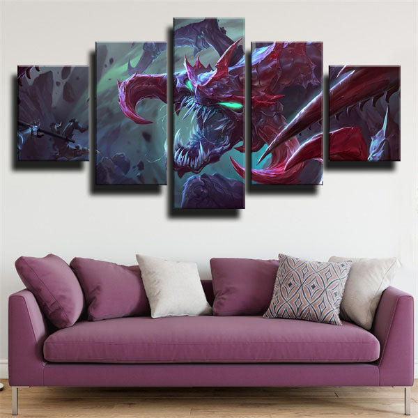 Red Cho’Gath Canvas Wall Art