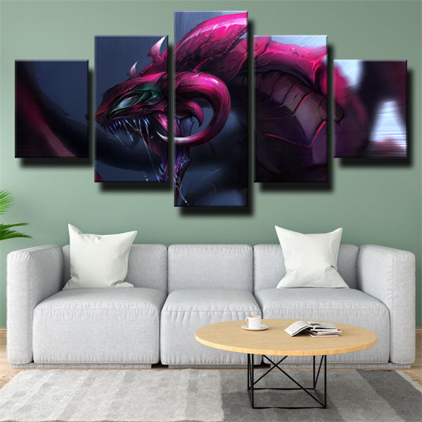 Mountain Dragon Sunset Cho’Gath Canvas Wall Art