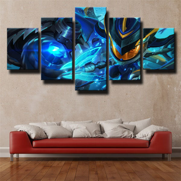 The Tidal Trickster Fizz Blue Canvas Wall Art The Tidal Trickster Fizz Blue Canvas Wall Art