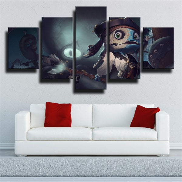 The Tidal Trickster Fizz Cute Canvas Wall Art