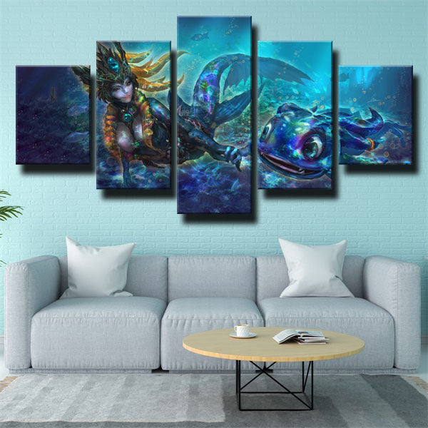 The Tidal Trickster Fizz Under Sea Canvas Wall Art