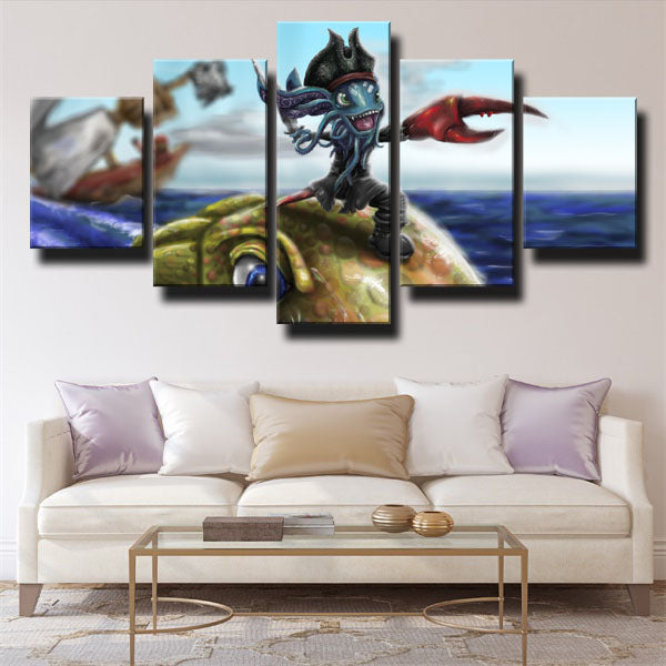 The Tidal Trickster Fizz On Sea Canvas Wall Art